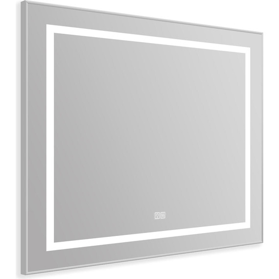 Зеркало BelBagno 88x78 см SPC-KRAFT-885-785-TCH-WARM, белый - фото 2