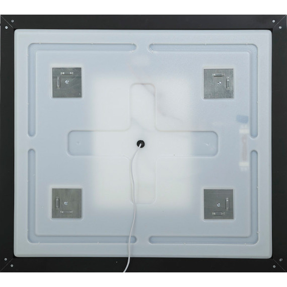 Зеркало BelBagno 90x80 см SPC-KRAFT-900-800-SENS-NERO - фото 4