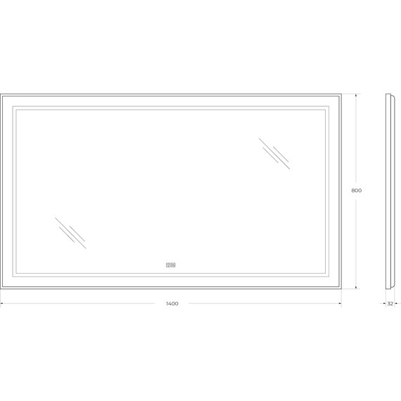 Зеркало BelBagno 140x80 см SPC-KRAFT-1400-800-LED-TCH-WARM - фото 9