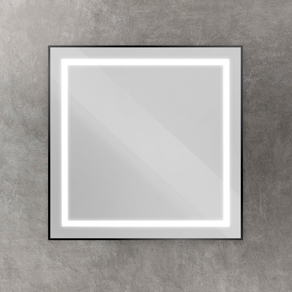 Зеркало BelBagno 80x80 см SPC-KRAFT-800-800-SENS-NERO - фото 3