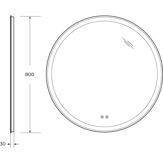 Зеркало BelBagno 80 см SPC-RNG-800-LED-TCH-SND (с голосовым управлением) - фото 10