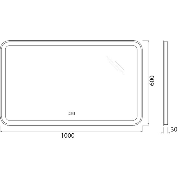 Зеркало BelBagno 100x60 см SPC-MAR-1000-600-LED-TCH-WARM - фото 9