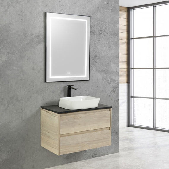 Зеркало BelBagno 68x88 см SPC-KRAFT-685-885-TCH-WARM-NERO, черный - фото 9