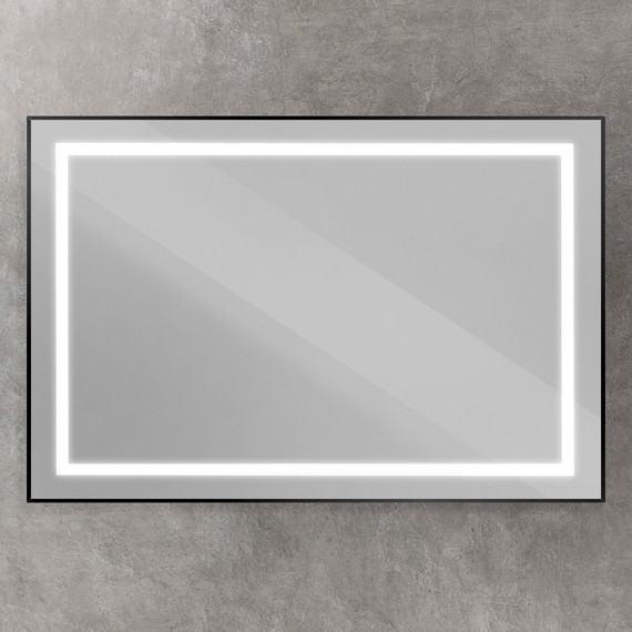 Зеркало BelBagno 120x80 см SPC-KRAFT-1200-800-SENS-NERO - фото 3