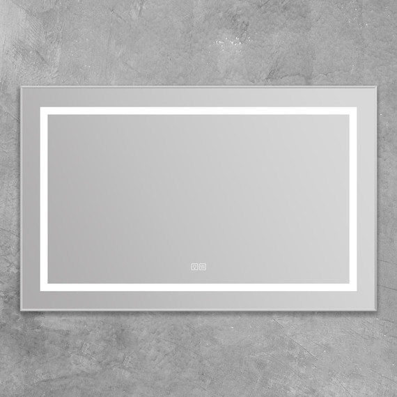 Зеркало BelBagno 108x68 см SPC-KRAFT-1085-685-TCH-WARM, белый - фото 3