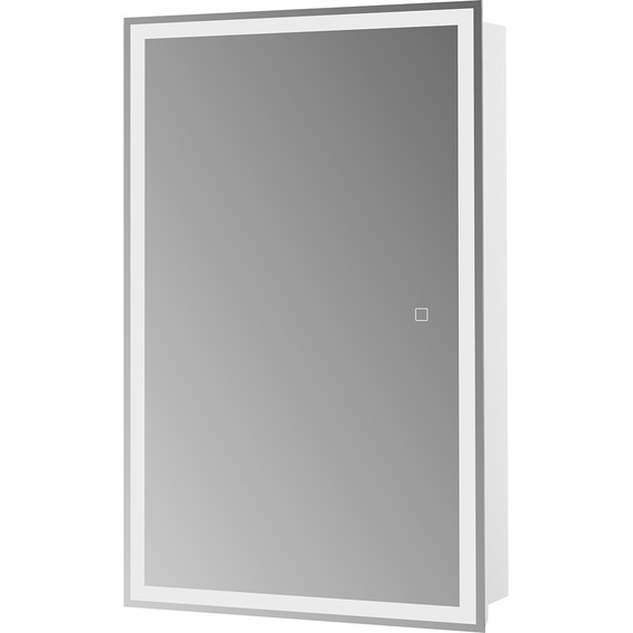 Зеркальный шкаф BelBagno 50 см SPC-GRT-500/800-1A-LED-TCH, белый - фото 2
