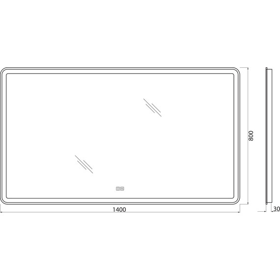 Зеркало BelBagno SPC-MAR-1400-800-LED-TCH-WARM 140 см - фото 10