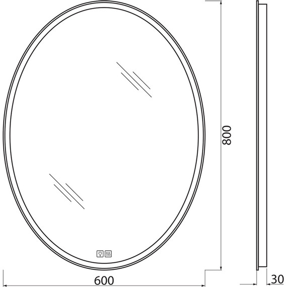 Зеркало BelBagno 60x80 см SPC-VST-600-800-LED-TCH-WARM - фото, картинка 8 Зеркало BelBagno 60x80 см SPC-VST-600-800-LED-TCH-WARM - фото 8