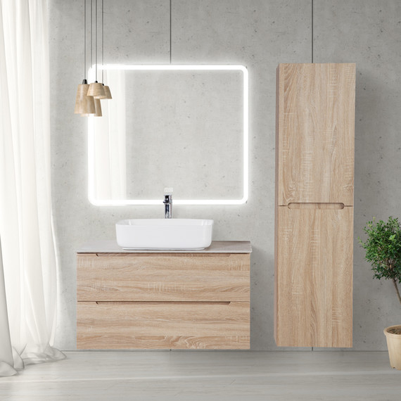 Зеркало BelBagno 90x80 см SPC-MAR-900-800-LED-TCH-WARM - фото 8