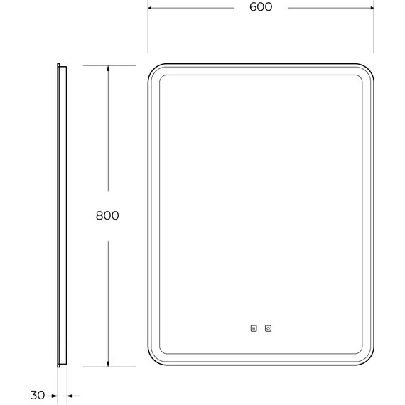 Зеркало BelBagno Marino 60 см SPC-MAR-600-800-LED-TCH-SND (с голосовым управлением) - фото 9