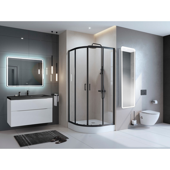 Зеркало-шкаф BelBagno Marino 45x160 см SPC-MAR-450/1600-1A-LED-TCH - фото 12