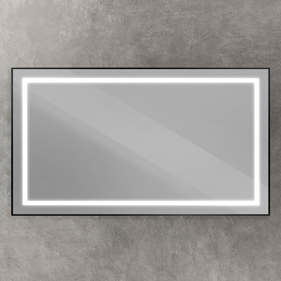 Зеркало BelBagno 140x80 см SPC-KRAFT-1400-800-SENS-NERO - фото 3