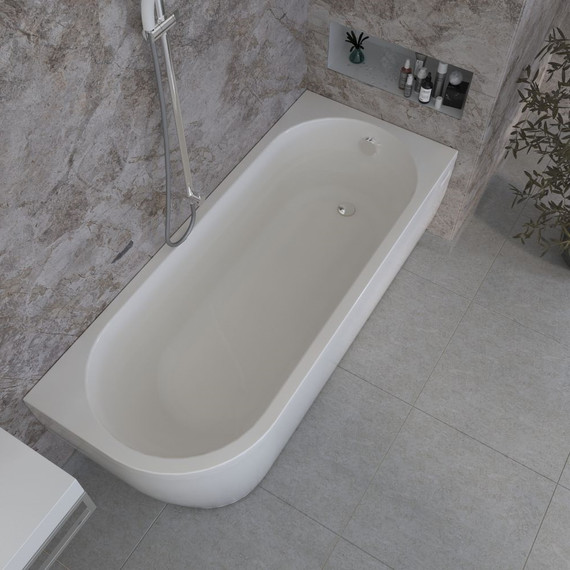 Ванна акриловая Радомир Вальс 3/4 170x75x63 см R (в комплекте каркас и сифон) - фото, картинка 2 Ванна акриловая Радомир Вальс 3/4 170x75x63 см R (в комплекте каркас и сифон) - фото 2