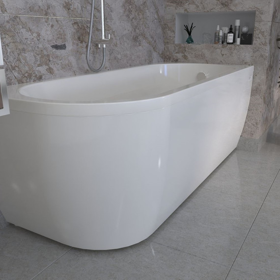 Ванна акриловая Радомир Вальс 3/4 170x75x63 см R (в комплекте каркас и сифон) - фото, картинка 4 Ванна акриловая Радомир Вальс 3/4 170x75x63 см R (в комплекте каркас и сифон) - фото 4