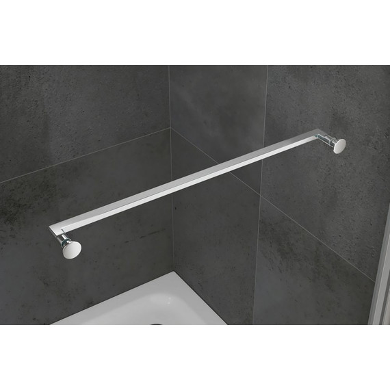 Душевое ограждение Abber Schwarzer Diamant 90x90 см AG0A090, хром/прозрачное - фото 3