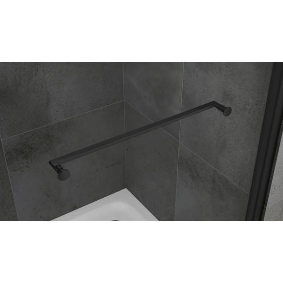 Душевое ограждение Abber Schwarzer Diamant 90x90 см AG0A090B, чёрный/прозрачное - фото 3