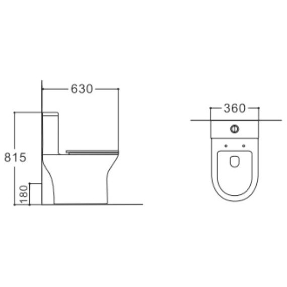 Унитаз-компакт Aquatek Леон AQ2785T-00 с тонкой крышкой микролифт (система смыва Торнадо) - фото 3