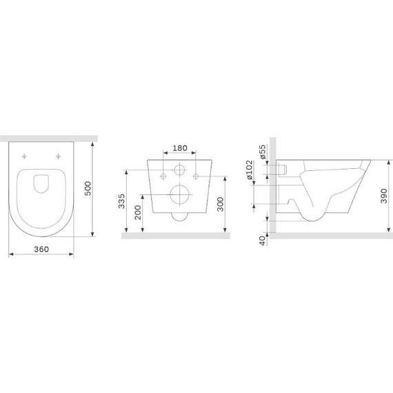 Унитаз подвесной безободковый Am.Pm Sense C741701SC с крышкой микролифт - фото 14