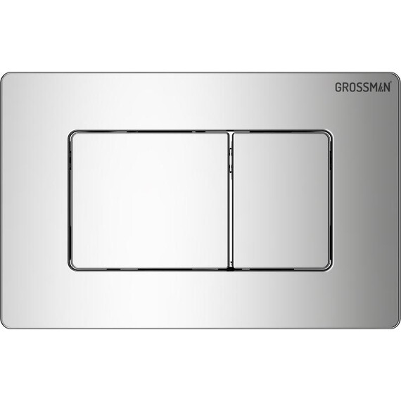 Инсталляция с подвесным унитазом комплект: Grossman Classic 900.K31.01.000 с подвесным безободковым унитазом GR-4477BMSQ сиденье микролифт, крепление, кнопка смыва 700.K31.04.10M.10M хром глянцевый - фото 3