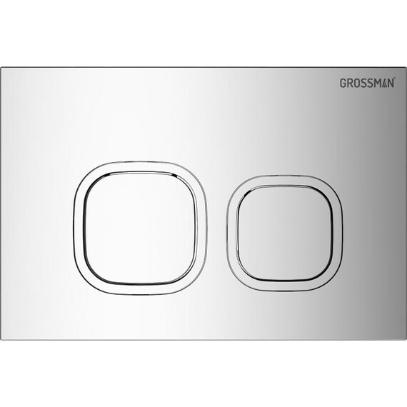 Инсталляция с подвесным унитазом комплект: Grossman Cosmo 900.K31.01.000 с подвесным безободковым унитазом GR-4455BMSQ сиденье микролифт, крепление, кнопка смыва 700.K31.02.100.100 хром глянцевый - фото 3