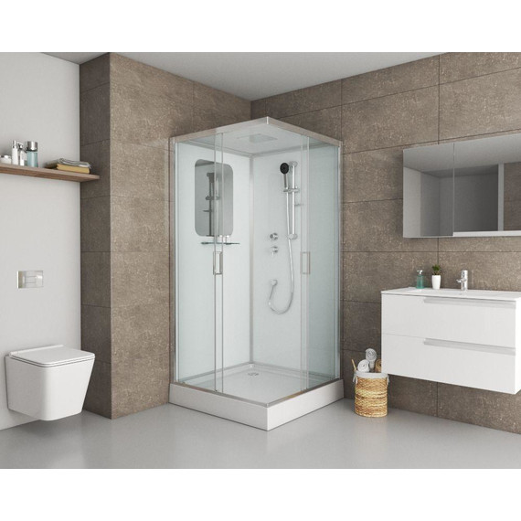 Душевая кабина Niagara Premium 100x100 см NG-6002-01Q, хром/прозрачное (безсиликоновая сборка) - фото 2