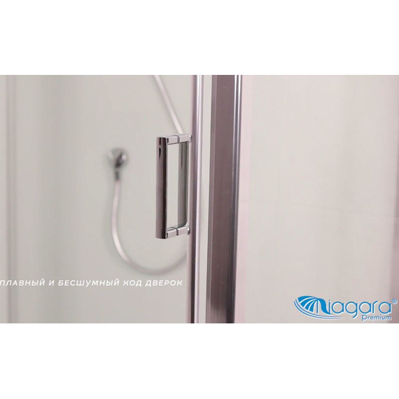 Душевая кабина Niagara Premium 120x80 см NG-6012-01QL, хром/прозрачное (безсиликоновая сборка) - фото 4