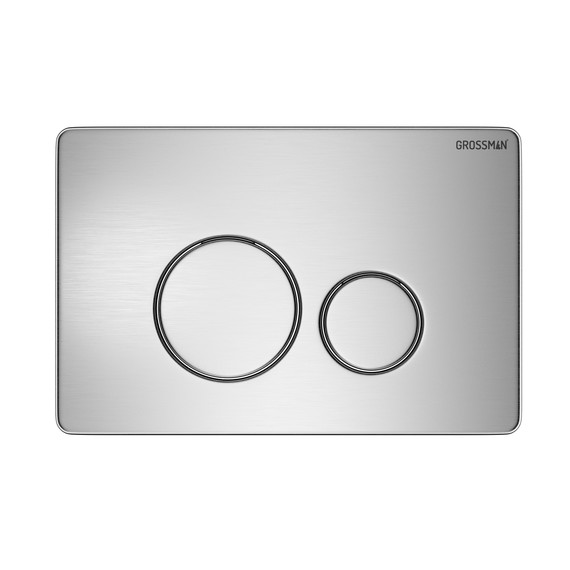 Кнопка смыва Grossman Style 700.K31.05.12M.12M, хром сатиновый - фото 