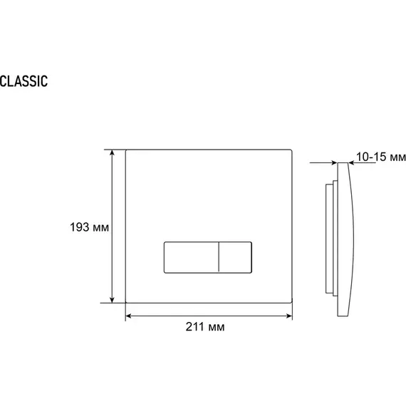 Кнопка смыва Grossman Classic 800.T1.04.100.100RUS, хром глянцевый - фото 9