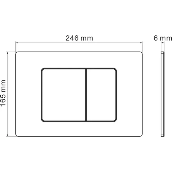 Кнопка смыва Grossman Classic 700.K31.04.21M.21MRUS, чёрный матовый - фото 9