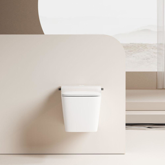 Электронный импульсный унитаз-биде Abber Rechteck AC1215S с крышкой микролифт - фото, картинка 5 Электронный импульсный унитаз-биде Abber Rechteck AC1215S с крышкой микролифт - фото 5