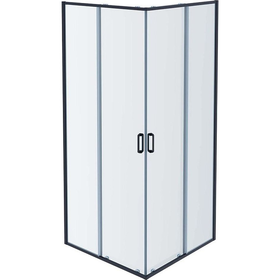 Душевое ограждение Aquatek 80x80 см AQ ARI KV 08020GM, оружейная сталь/прозрачное - фото 3