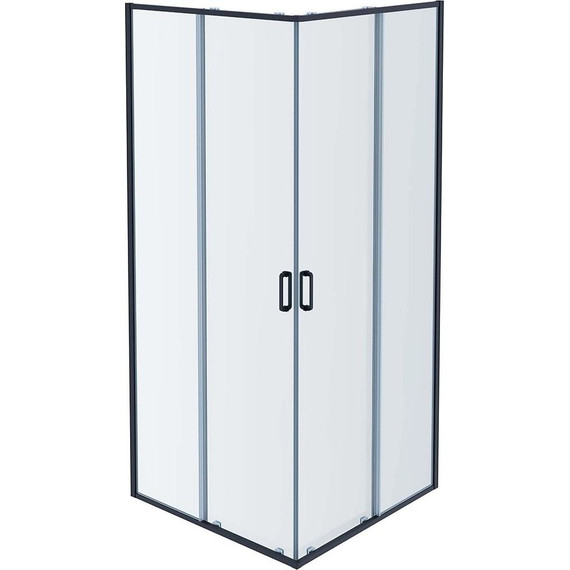 Душевое ограждение Aquatek 90x90 см AQ ARI KV 09020GM, оружейная сталь/прозрачное - фото 2