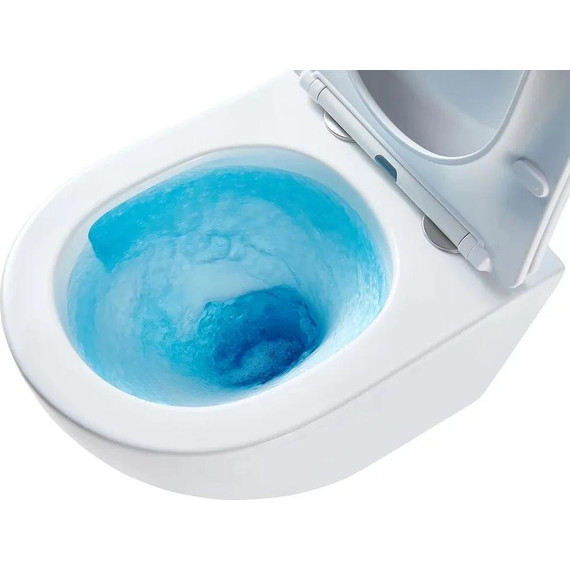 Унитаз подвесной безободковый Veconi Tondo Tornado VCN1-52T (Система смыва торнадо) с крышкой микролифт - фото 3