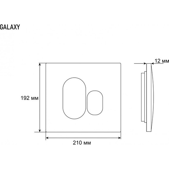 Кнопка смыва Grossman Galaxy 800.T1.01.110.110, хром матовый - фото 9