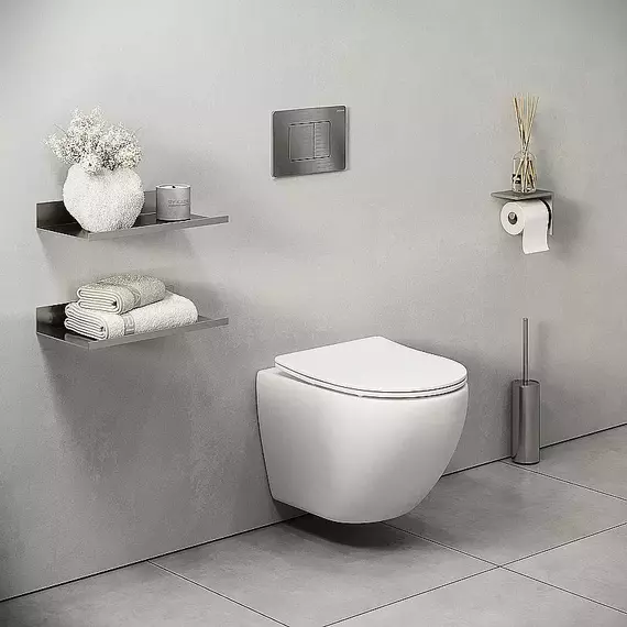 Кнопка смыва Grossman Classic 700.K31.04.42M.42MRUS, графит сатиновый - фото 4