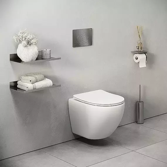 Кнопка смыва Grossman Style 700.K31.05.42M.42MRUS, графит сатиновый - фото 6