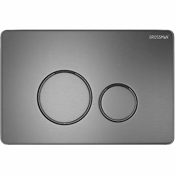 Кнопка смыва Grossman Style 700.K31.05.42M.42MRUS, графит сатиновый - фото 