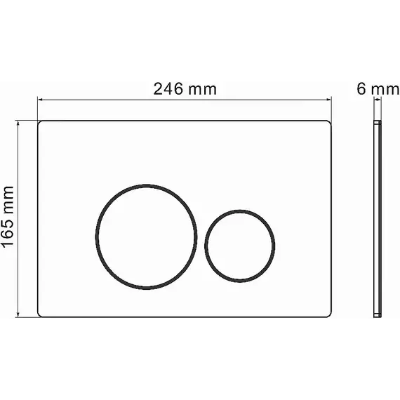 Кнопка смыва Grossman Style 700.K31.05.42M.42MRUS, графит сатиновый - фото 8