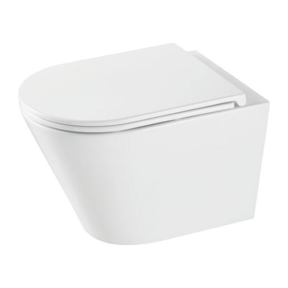 Унитаз подвесной безободковый Grossman GR-4403SQ с крышкой микролифт (Система смыва торнадо) - фото 2