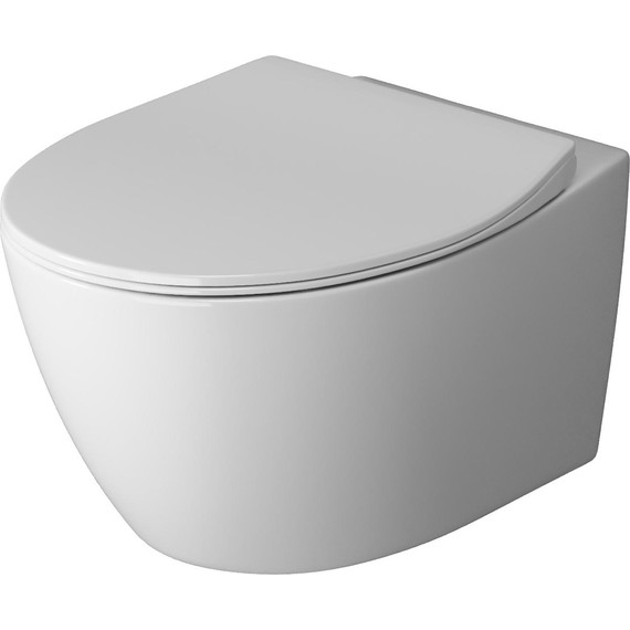 Унитаз подвесной безободковый Grossman GR-4405SQ с крышкой микролифт (Система смыва торнадо) - фото 2