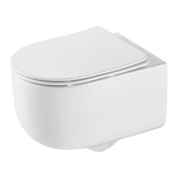 Унитаз подвесной безободковый Grossman GR-4416SQ с крышкой микролифт (Система смыва торнадо) - фото 2