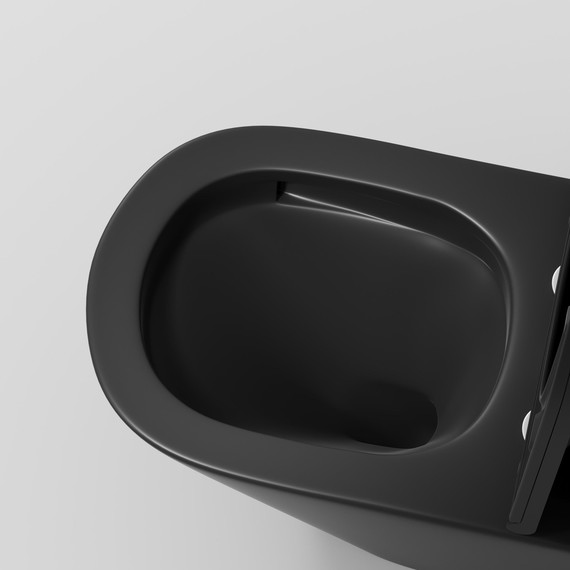 Унитаз-компакт безободковый Grossman GR-4449BMSQ с крышкой микролифт, чёрный матовый (Система смыва торнадо), Цвет производителя: чёрный матовый - фото 8