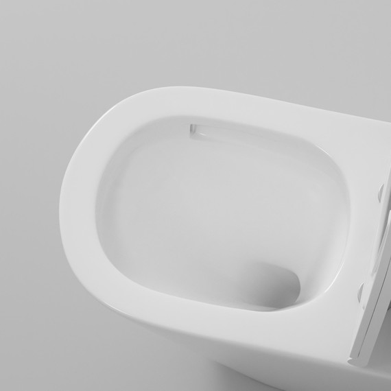 Унитаз-компакт безободковый Grossman GR-4449SQ с крышкой микролифт (Система смыва торнадо), Цвет производителя: белый - фото 7