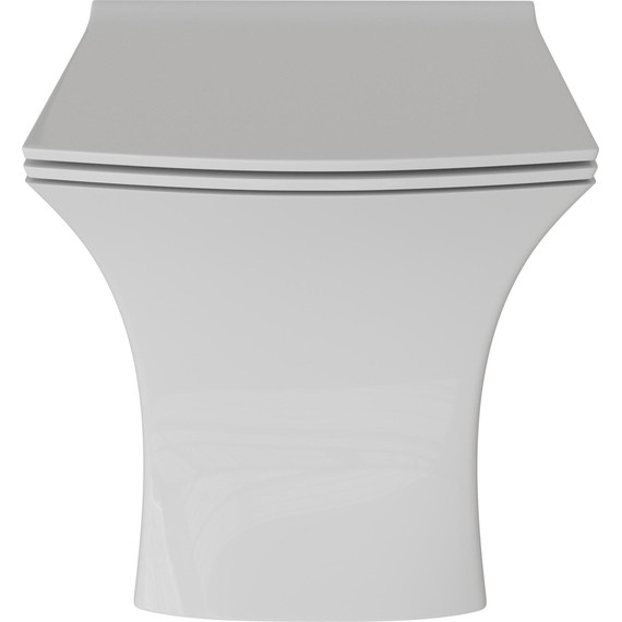 Унитаз подвесной безободковый Grossman GR-4461S с крышкой микролифт, белый глянцевый - фото 2