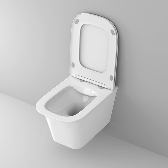 Унитаз подвесной безободковый Grossman Classic GR-4463S с крышкой микролифт, белый глянцевый - фото 4