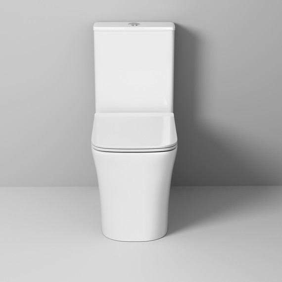 Унитаз-компакт безободковый Grossman Classic GR-4467S с крышкой микролифт, белый глянцевый - фото 3