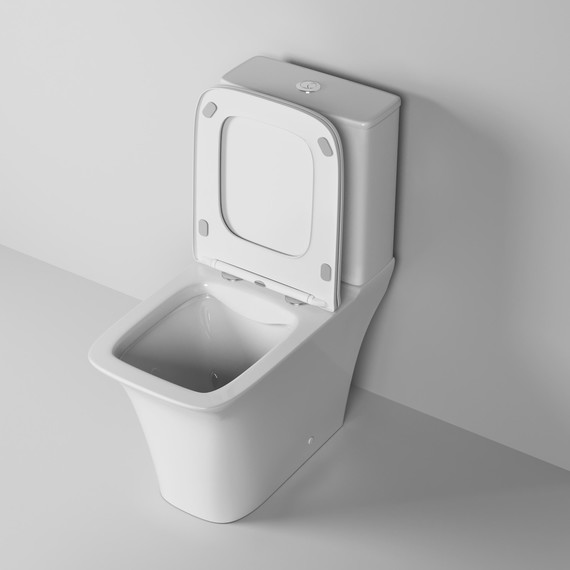 Унитаз-компакт безободковый Grossman Galaxy GR-4470S с крышкой микролифт, белый глянцевый - фото 4