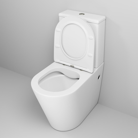 Унитаз-компакт безободковый Grossman Color GR-4480MS с крышкой микролифт, белый матовый, Цвет производителя: белый матовый - фото 4