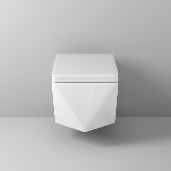 Унитаз подвесной безободковый Grossman Cristal GR-4481 с крышкой микролифт - фото 3