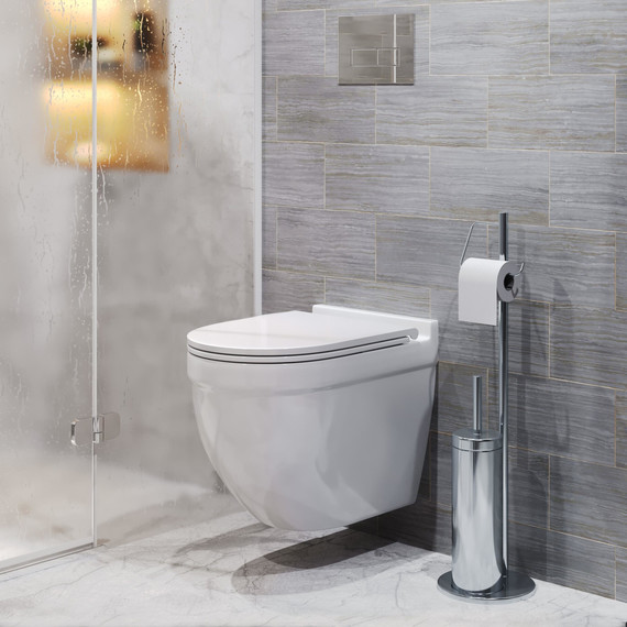 Унитаз подвесной безободковый Grossman GR-4483SQ с крышкой микролифт, белый глянцевый (Система смыва торнадо), Цвет производителя: белый глянцевый - фото 10